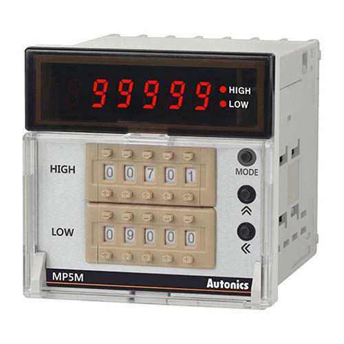 high performance digital pulse meters thumbwheel switch type model mp5m series