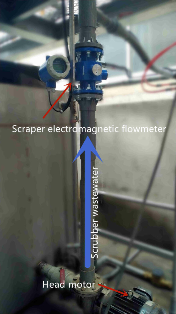 Scraper electromagnetic flowmeter application01
