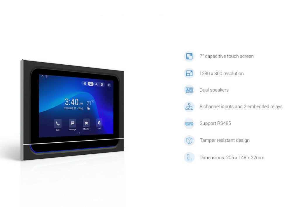 eccx933_intercomunicador interior Android de 7 pulgadas_con voz inteligente