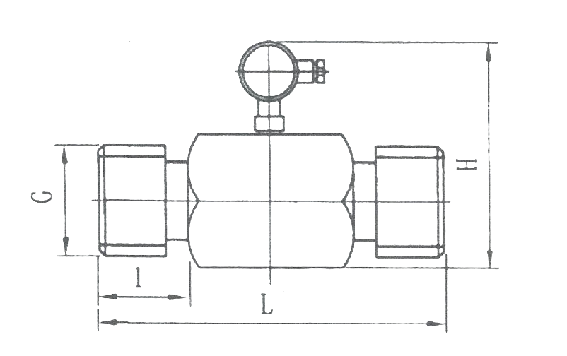 FRV series-turbine flowmeter-dimension table