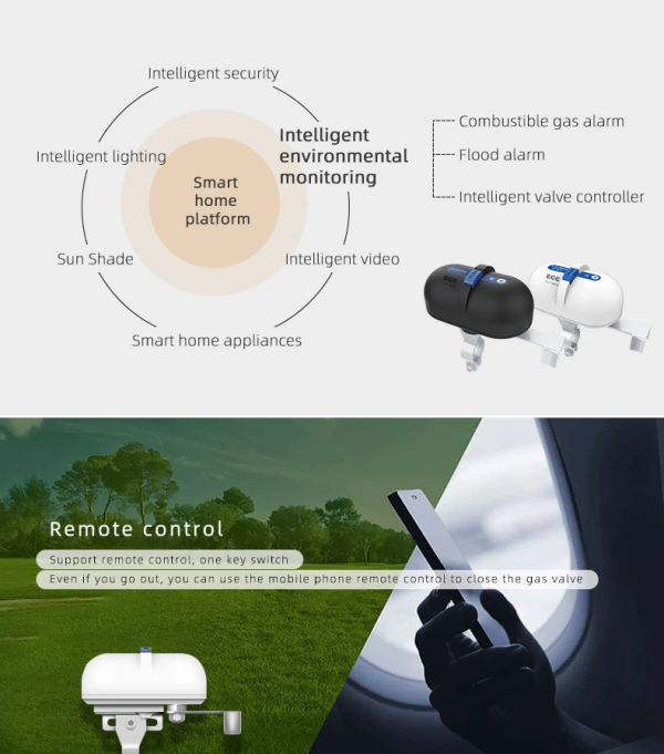 eccvaww smart water leakage cut-off valve || smart building label | weak current engineering first general technology co., Ltd. | first general technology inc.