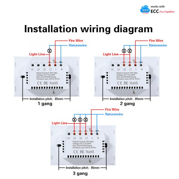 eccswzl03b smart switch||smart building label|first general technology co., Ltd. for weak current engineering|first general technology inc.