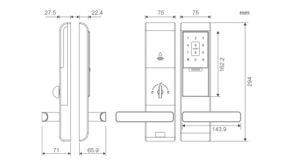 oblea de cerradura electrónica con sensor de tarjeta l381 | etiqueta de edificio inteligente | ingeniería de corriente débil first general technology co., Ltd. | first general technology inc.