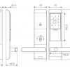 L391 產品尺寸 電子鎖