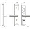 L396 產品尺寸 電子鎖