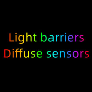 Light barriers and diffuse sensors