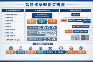 首頁 5 建案若要導入 智慧建築(smart building),通常會分成「預算結構」與「系統規劃架構」兩個層面來規劃