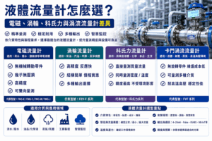 液體流量計應用怎麼選？水、廢水、油品與製程流量量測設備介紹